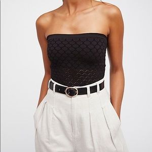 Free people honey textured tube top